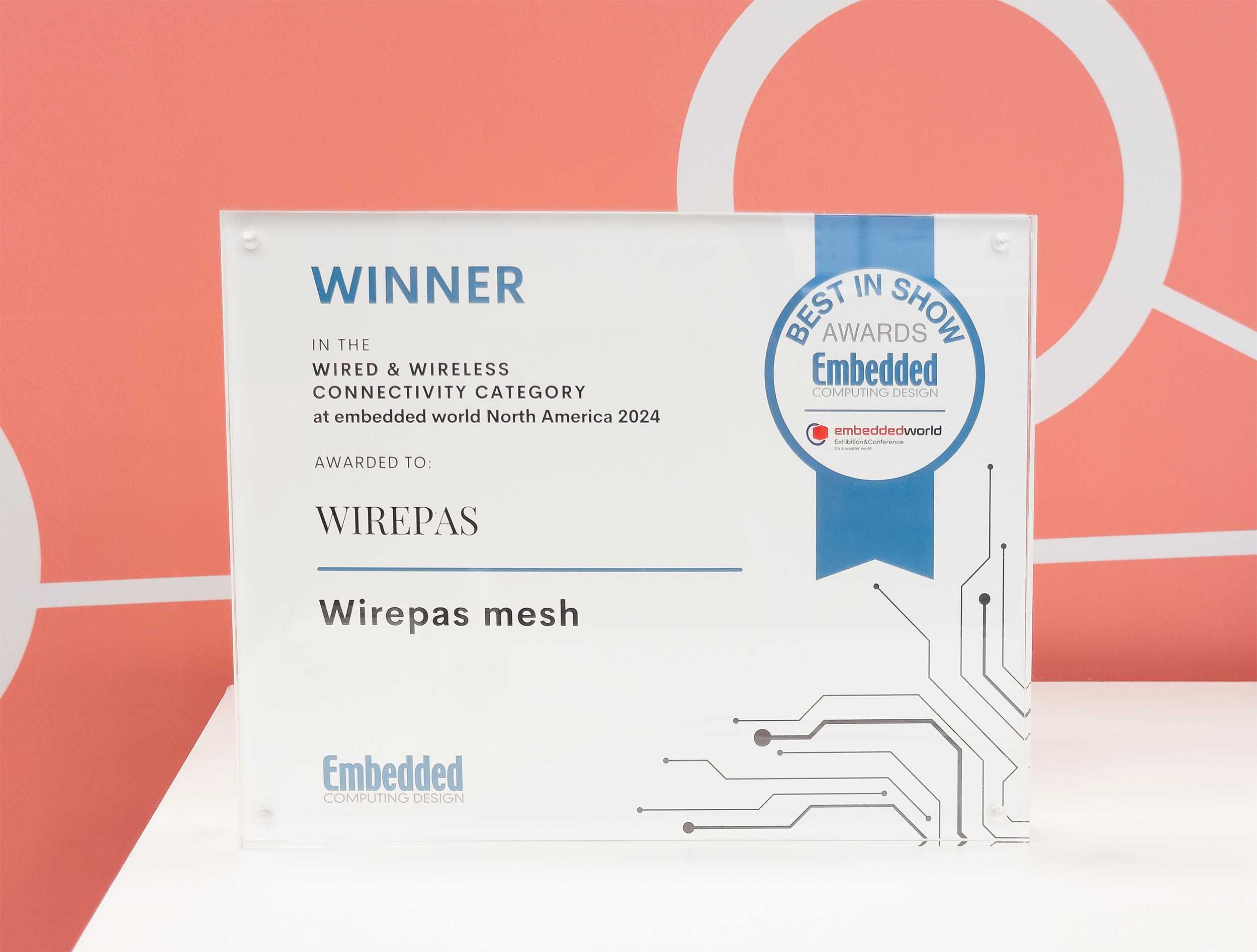 Best in Show award Embedded World