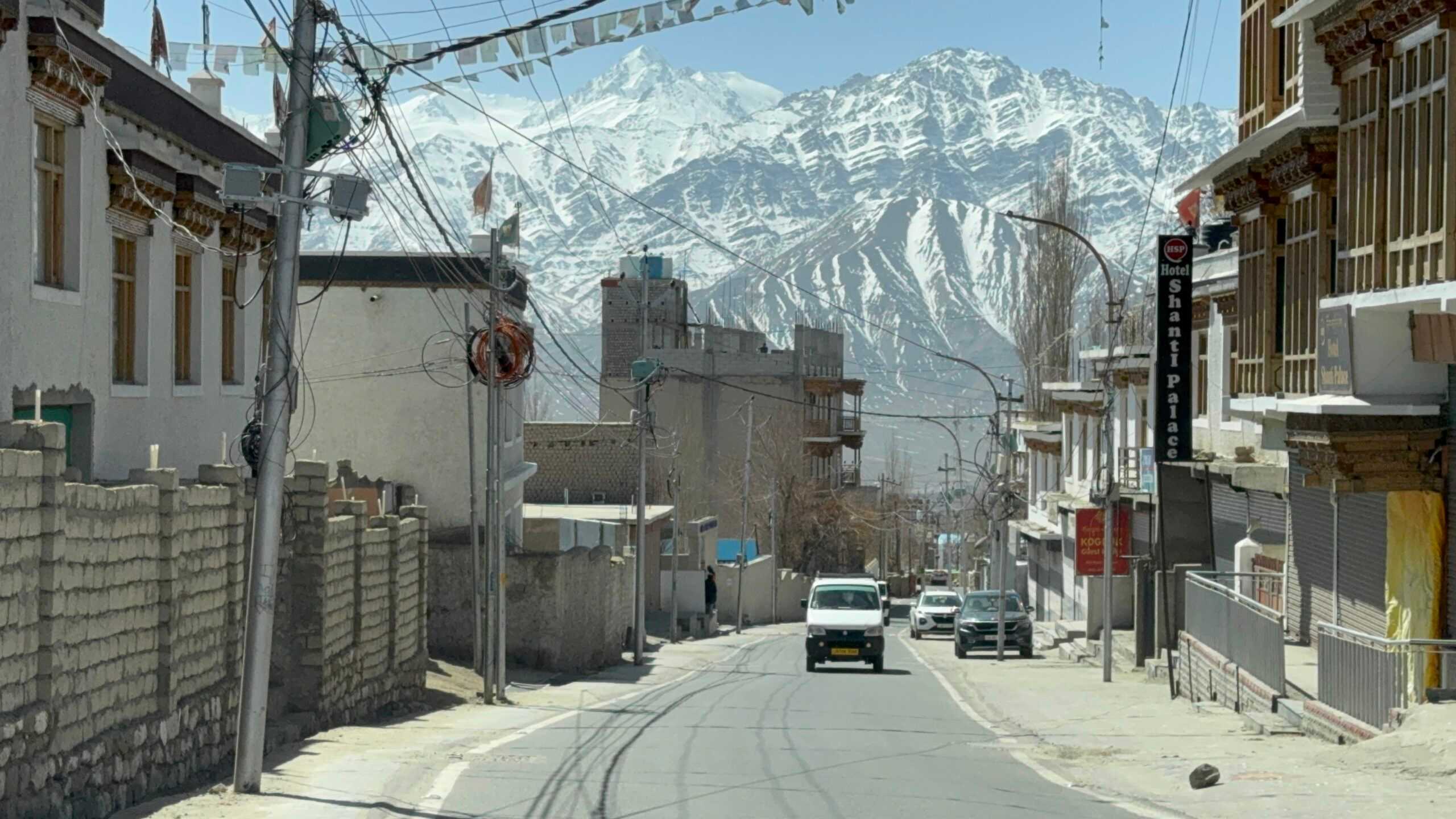 Street view image of smart grid infrastructure in a remote mountain village in India