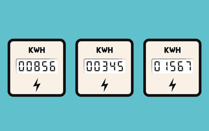 illustration of smart electricity metering readings, smart electricity meter connectivity