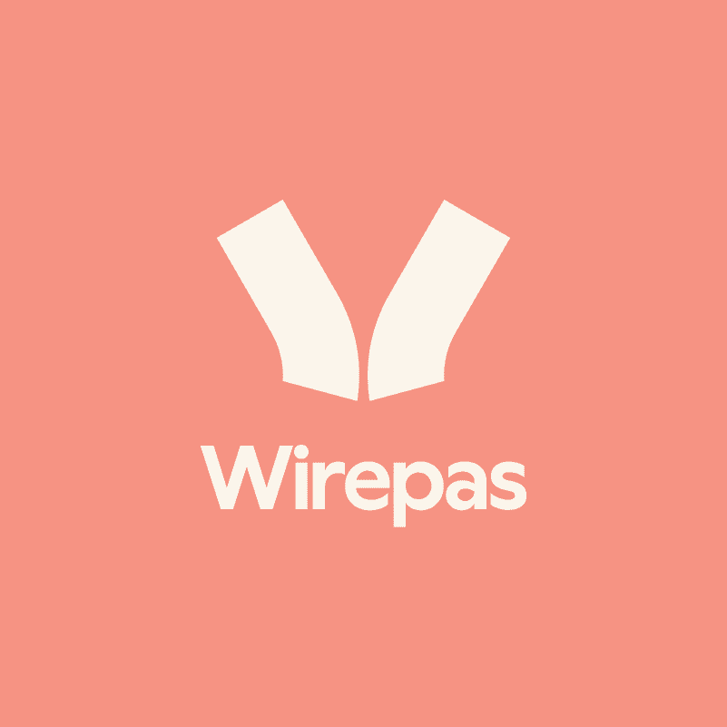 pink wirepas logo, page is contact request to wirepas ecosystem