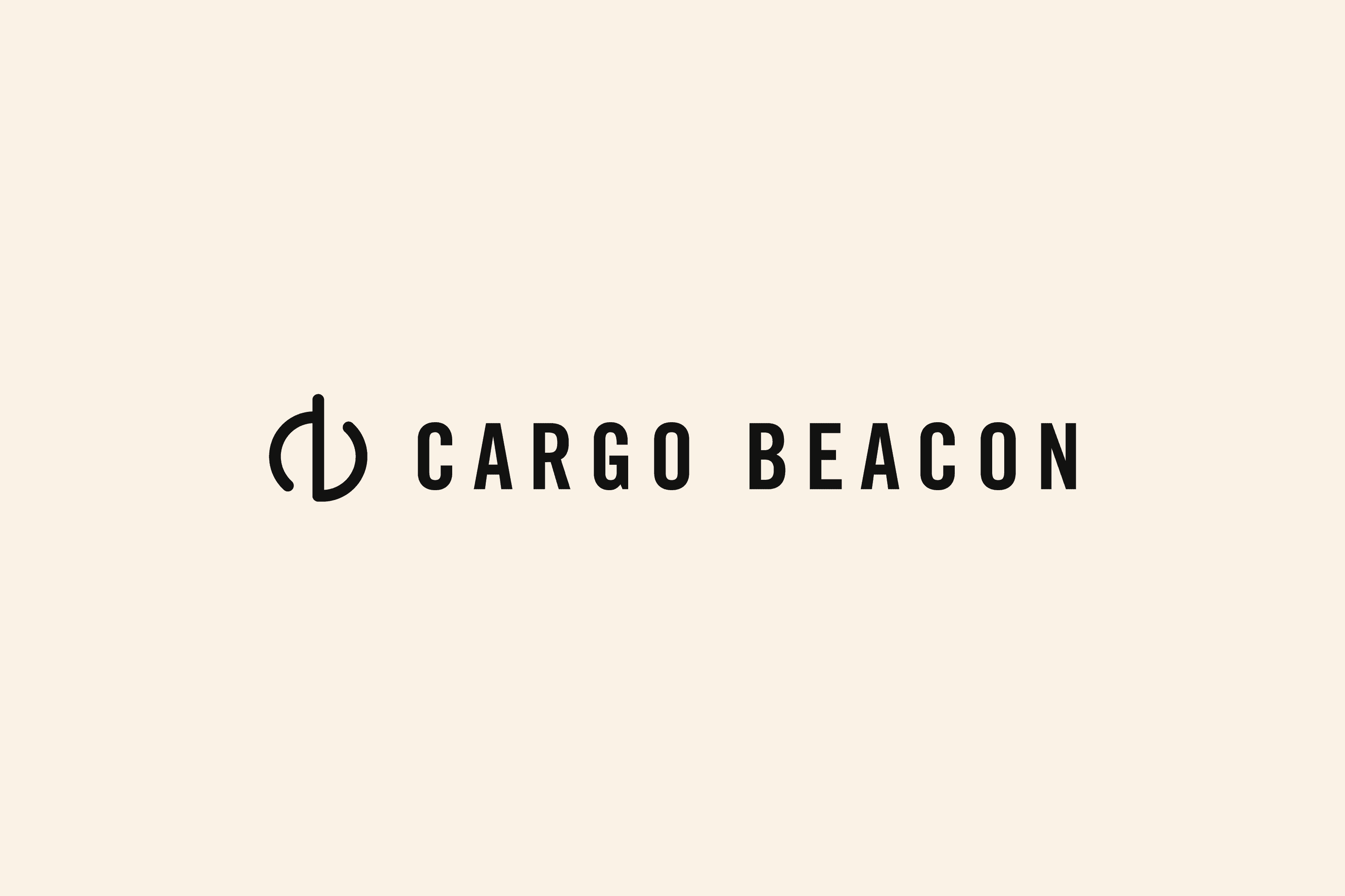 cargo beacon company logo in cream background