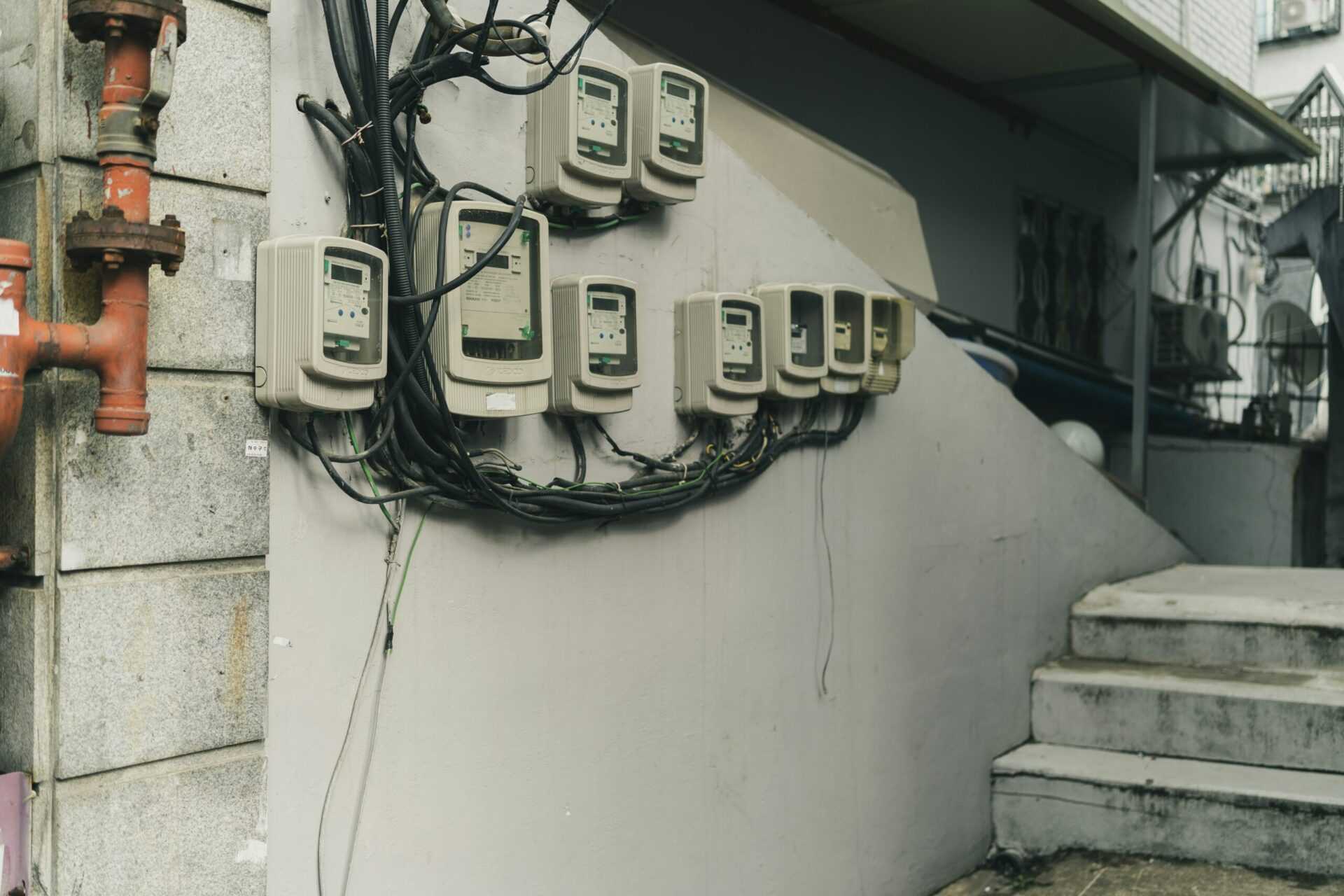 Image of modern smart meters